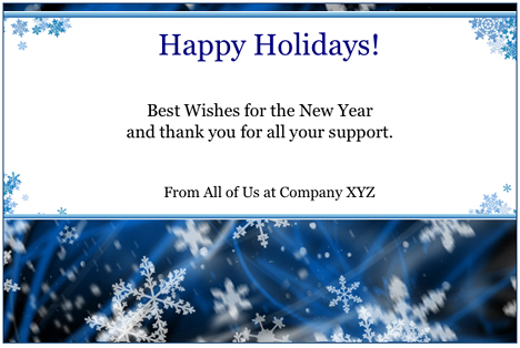 New Year's Greetings